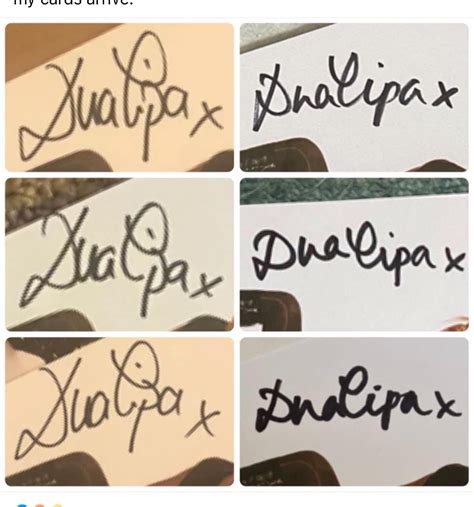 FYI Dua Lipa mixed good sigs with bad sigs, again :。